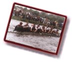 Men's First VIII round First Post Corner in the 1998 May Bumps [60KB].